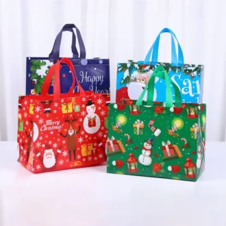 Presentpåse i tyg 4-pack (25X32cm)