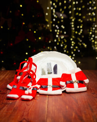 Bestick klädsel - Jultomte (4-pack)
