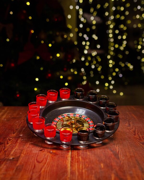 Roulette-Set med 16 st Glas