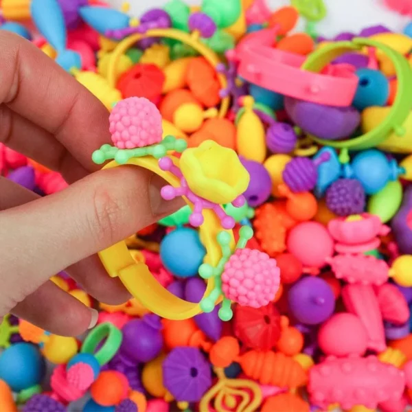 Pop snap pärlkit - Gör dina egna smycken och hår accessoarer - Bild 3