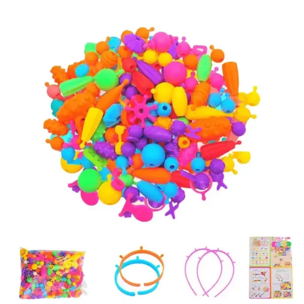 Pop snap pärlkit - Gör dina egna smycken och hår accessoarer - Bild 6
