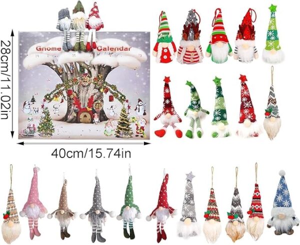 Tomte kalender - Räkna ner dagarna till julafton med en ny charmig tomte varje dag - Bild 8