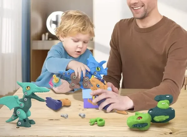 Barnanpassad Skruvdragare: Montessori Dino KIT - Bild 4