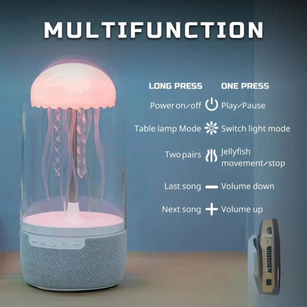 Jellyfish Bluetooth Speaker Lamp - Bild 3