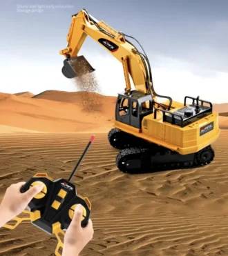 Radiostyrd Grävmaskin