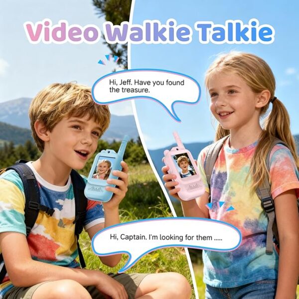 Walkie Talkies med Video & Röstfilter – För Lek, Skratt & Äventyr! (2-pack) - Bild 4