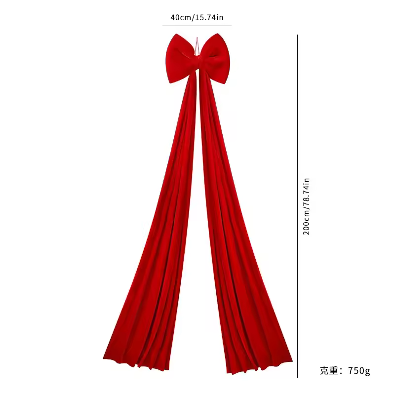 Extra Stor Julrosett i Sammet – För Gran, Dörr & Dekor - Bild 11