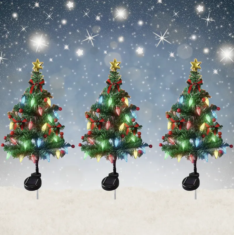 Solar Fir Tree: Charmig Julgran med Belysning & Pynt - Bild 2